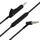 Replacement Headphone Audio Cable Cord Adapter for Bose QuietComfort QC15 QC 15 Headphones (Inline Mic Remote)