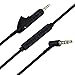 Replacement Headphone Audio Cable Cord Adapter for Bose QuietComfort QC15 QC 15 Headphones (Inline Mic Remote)