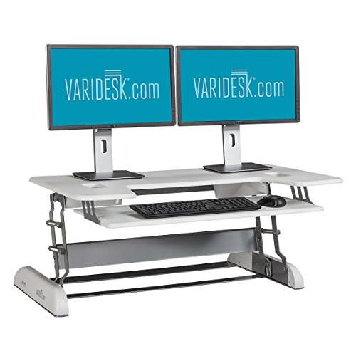 VARIDESK - Height-Adjustable Standing Desk for Cubicles - Cube Plus 40
- White
