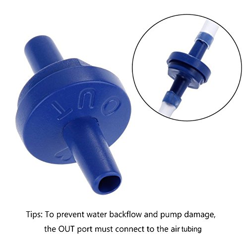 Huijukon Aquarium Air Pump Double Sponge Filter Fish Tank Filter with 1 Air Pump/2M Airline Tubing/1 Check Valve (Filter Set) - Thumbnail 5