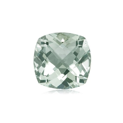 Mysticdrop Natural Loose Green Amethyst Cushion Checker Board Cut from 5MM-13MM (6mm)
