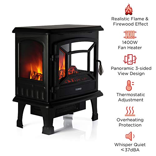 TURBRO Suburbs TS20 Electric Fireplace Heater - GoTinySpace
