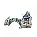 UMBUM Medieval Paper Miniature Bridge with Figures (1:24 Scale) for Adults & History Enthusiasts