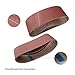 POWERTEC 1-1/8 x 21 Inch Sanding Belts for Makita 9031 Belt Sander, 80 Grit Aluminum Oxide Belt Sander Sanding Belt for Wood & Paint Sanding, Metal Polishing, 10PK (412108)