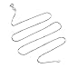 KEZEF Creations 1mm Box Chain Necklace Available in Rose Gold Plated Silver, Sterling Silver, Rhodium Plated Silver - Sizes 14