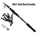 Sougayilang Fishing Rod Reel Combos, Collapsible Telescopic Fishing Pole with Spinning Reel Kit for Adults Kids Outdoor Sport Travel Freshwater Saltwater Fishing