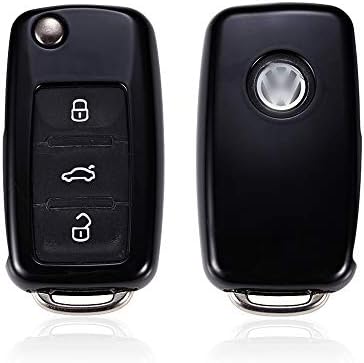 KAKTUS Smart Key Protection Shell Car Key Case for VW Volkswagen/Skoda/Seat Models (3 Buttons Folding Key Version) - A