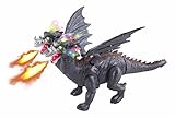 Toy Dinosaur (Family) Winged Dragon Toy Two Head Walking Battery Dragon Large 16