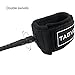 Tagvo SUP Leash Coiled 10ft Super Strong 7mm Cord with Waterproof Waist Pouch, Comfortable Padded Neoprene Ankle Cuff Stand up Paddle Board Leash with Double Swivels Anti-rust Flexible Surfboard Leash