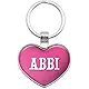 Graphics and More Metal Keychain Key Chain Ring Pink I Love Heart Names Female A Aali - Adalyn
