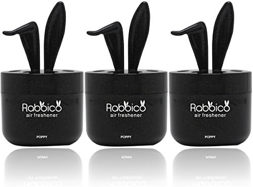 Best Deal (High Premium Quality) RABBICO SWEET 3 Packs (Rabbit lovely ears shape) Car, Home, Office Air Freshener Premium Rich Scent - Fresh clear scent of floral marine fragrance