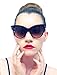 SunDanze Vintage Fashion Cateye Brown Lens Pointed Sunglasses For Women (Brown, Brown)