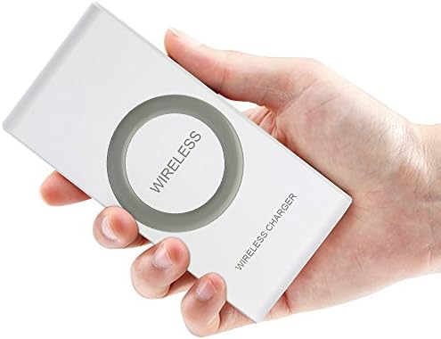 Qi Wireless Charger Power Bank, Toward 7000mAh High Capacity Portable External Battery Qi Wireless Charging Pad with USB-C Input Port for iPhone X, iPhone 8, iPhone 8 plus and Samsung Mobile Devices