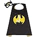 Batman Cape Kids Boy Girls Batgirl Capes Superhero Mask Toddler Super Costume Yellow
