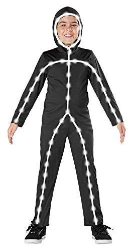 Light Up Stick Man Costume For Kids - Small (4-6)