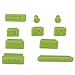 HDE 10pc Anti-Dust Silicone Rubber Port Plugs for MacBook Pro Retina Green)