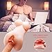 Mini Pussy Ass Male Masturbator for Men Masturbation，3D Realistic Sex Toy with Virgin Vagina and Anal Stroker, Pocket Pussy with 2 Hole for Man Orgasm