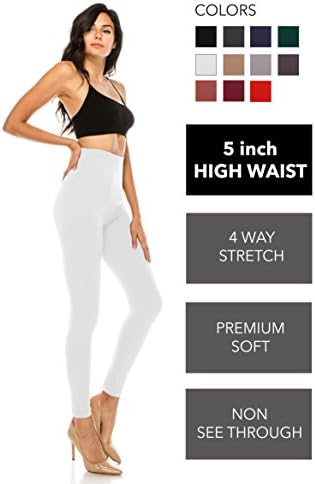 ALWAYSWomen's Super High Waist Leggings - Premium Buttery Soft Yoga Workout Stretch Pants