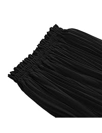 Musever falda de gasa plisada de cintura alta para dama