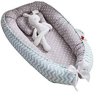 Puzzlos Baby Lounger Bed, Newborn Breathable Nest, Portable Bassinet Co Sleeping, Removable Cover with Super Soft Organic Cotton, Newborn Idea for Cosleeping (3#)