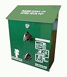 Pet Waste Bag Dispenser, Aluminum, with 400 Dog Waste Bags ( PWC-013 )