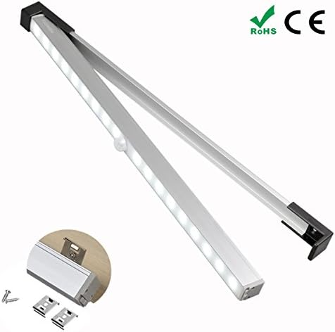 Closet Lighting Motion Sensor Wardrobe Light, Cabinet Light, Two Types of Fixed Installation Stick-on Anywhere Portable Wireless 18 LED Pantry, Stairs, Step Light Bar, Safe Lights