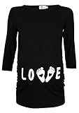 Happy Mama. Womens Maternity Love and Little Feet Funny Print 50% OFF. 548p