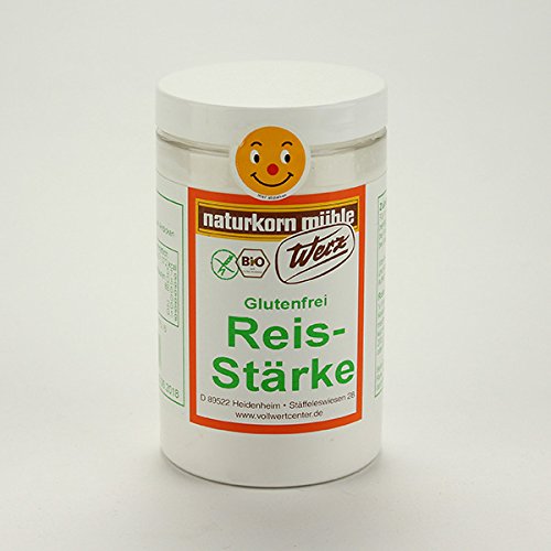 Werz Reis-Stärke glutenfrei Vorratsglas, 1er Pack (1 x 250 g Packung) - Bio