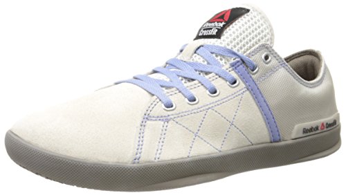 Reebok Women's Crossfit Lite Lo TR Training Shoe, Chalk/Weathered  White/Trek Grey/Purple Shadow, M US