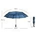 Windproof Umbrella - Double Canopy Folding Travel Umbrella - Auto Open Close - 9 Ribs - 45in