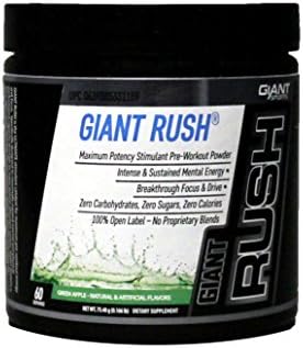 Giant Sports Rush Green Apple Flavor Nutrition Supplement, 0.166 Pound