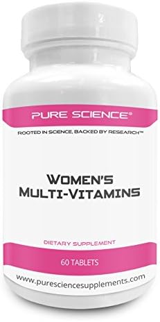 Pure Science Women Multivitamin – Improves Immune Response, Blood Circulation and Supply, Reduce Anxiety &amp; Overall Health – Your Female Multivitamin Supplement – 60 Multi-vitamins Tablets