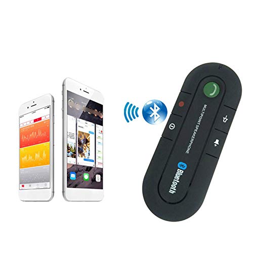 MeiBoAll Car Bluetooth Receiver Kit, Bluetooth 4.1 Hands-Free Wireless Talking Music Player Speakerphone Car Sun Visor Audio System