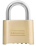 2 Pack Master Lock 175D 2" Wide Re-Settable Combination Padlock Hardened with 1" Shackle Height