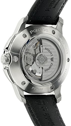 Maurice-Lacroix-Herren-analog-Schweizer-Automatik-Uhr-mit-Leder-Armband-PT6388-SS001-131-1