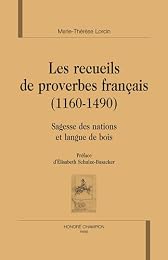 Les  recueils de proverbes français, 1160-1490
