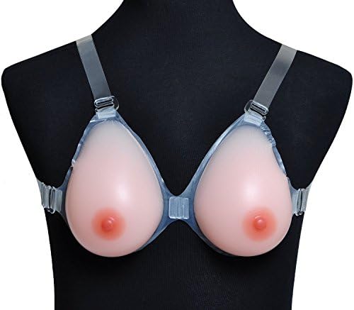 SWEETXIN Silicone Breast Form Realistic Nipple Boob Bust Enhancer Fake Boobs (D Cup(1000/pair))