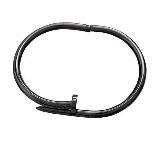 Stainless steel nail style love rose gold plated bangle…