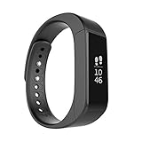 Dragon hub I5 Plus IP65 Waterproof Smart Bracelet fitness tracker sport wrist Bluetooth 4.0 Pedometer Sleep Monitor 0.91'OLED TPU Wristband compatible with Android and IOS Smartphones (blue)