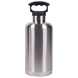 Fifty/Fifty Vacuum-Insulated Stainless Steel Bottle with Small Mouth - 64 oz. Capacity