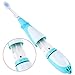 Linsam Music Toothbrush Kids Electric Toothbrush with 2 Brush Heads 7 Color Light for Baby Children Smart Reminder 621 Blue