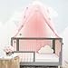 Samber Mosquito Net Bed Canopy Play Tent Bedding for Kids Playing Children Round Lace Dome Netting Curtains Bed Mantle Baby Boys Girls Games House(Pink)