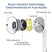 【2Pack】 Headphones with 3.5mm Earphones Plug,Earphones Stereo Headphones Noise Headset with Mic Call+Volume Control for iPhone 6 Earbus Compatible with iPhone 6s/6plus/6/5s,Android,PCthumb 3