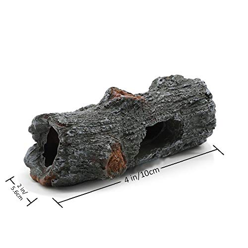 ChungGorGor Reptile Gecko Hide House - Reptile and Hide Amphibian Habitat Hideouts, Tree Hole Hide House for Snake, Ball Python, Adult Gecko