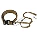 yisibo Tactical Harness Dog Collar K9 Adjustable Nylon ID Dog Collar With Metal Buckle/V-ring + Training Stretchable Bungee Dog Leash (adjustable 16
