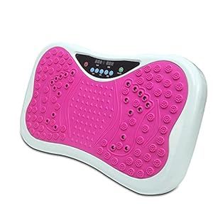 Fitness Plate Vibration Plate,Slim Power Plate Home Workout Trainer,Standing slimming machine, body shaking machine-Pink
