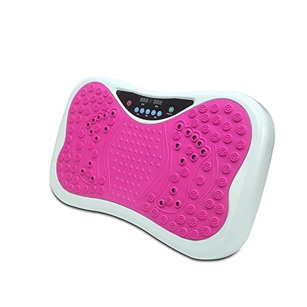 Fitness-Plate-Vibration-PlateSlim-Power-Plate-Home-Workout-TrainerStanding-slimming-machine-body-shaking-machine-Pink Fitness Plate Vibration Plate,Slim Power Plate Home Workout Trainer,Standing slimming machine, body shaking machine-Pink