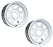 2-Pack Trailer Wheel White Spoke Rims 15 x 5 Spoke Style 5 Lug On 4.75 in. Center