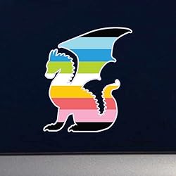 Dark Spark Decals LGBT Pride Queer Flag Dragon