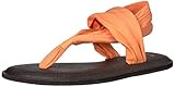 Sanuk Women's Yoga Sling 2 Solid Vintage Sandal, Papaya, 9
